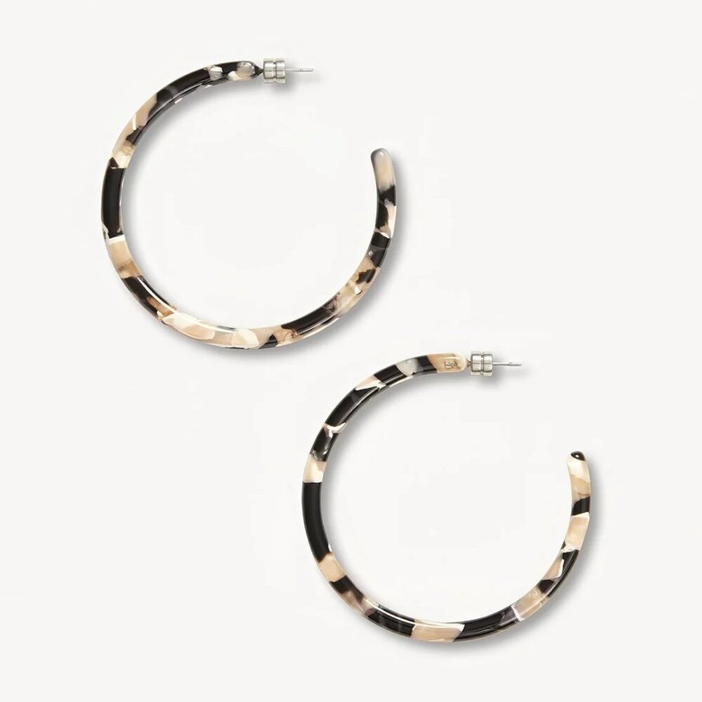 Machete Large Hoops - abalone